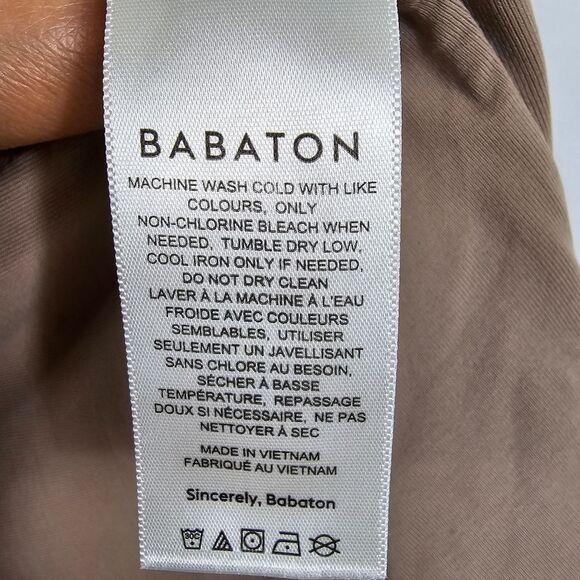 Aritzia Babaton Contour Mockneck Bodysuite in Taupe - Size S - Picture 7 of 8